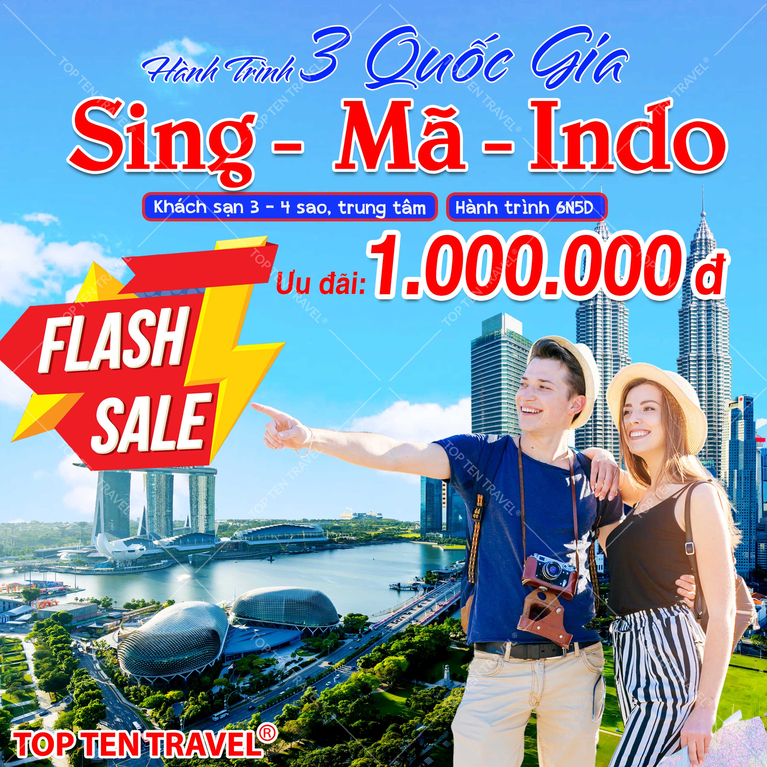 Tour Singapore - Indonesia - Malaysia | 6N5D