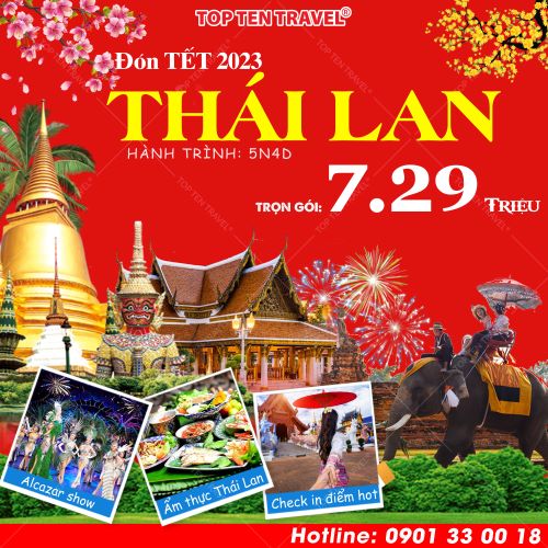Tour Tết Âm lịch Thái Lan 2023: Bangkok - Pattaya | 5N4D