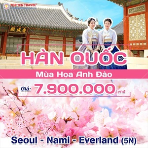 Du Lịch Hàn Quốc: Seoul - Everland - Namsan 5N4D